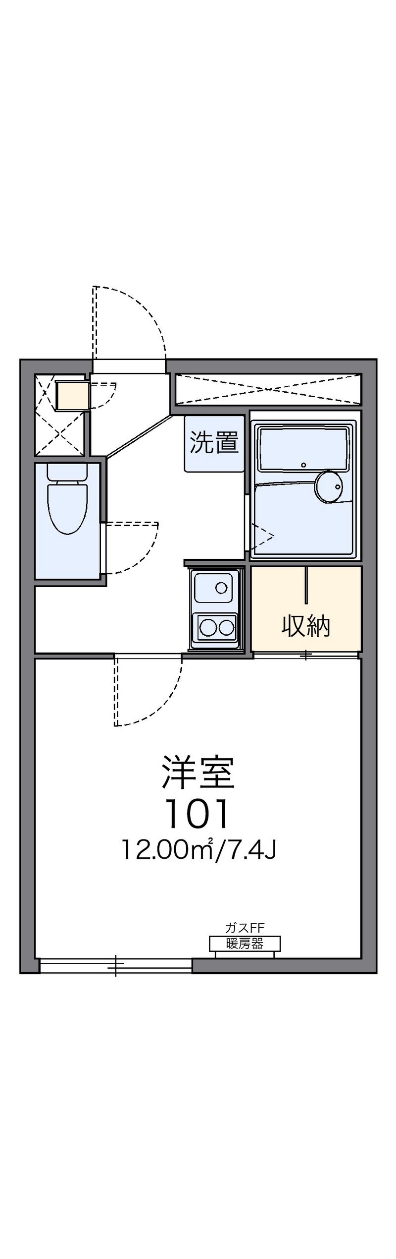レオパレスイースト 間取図