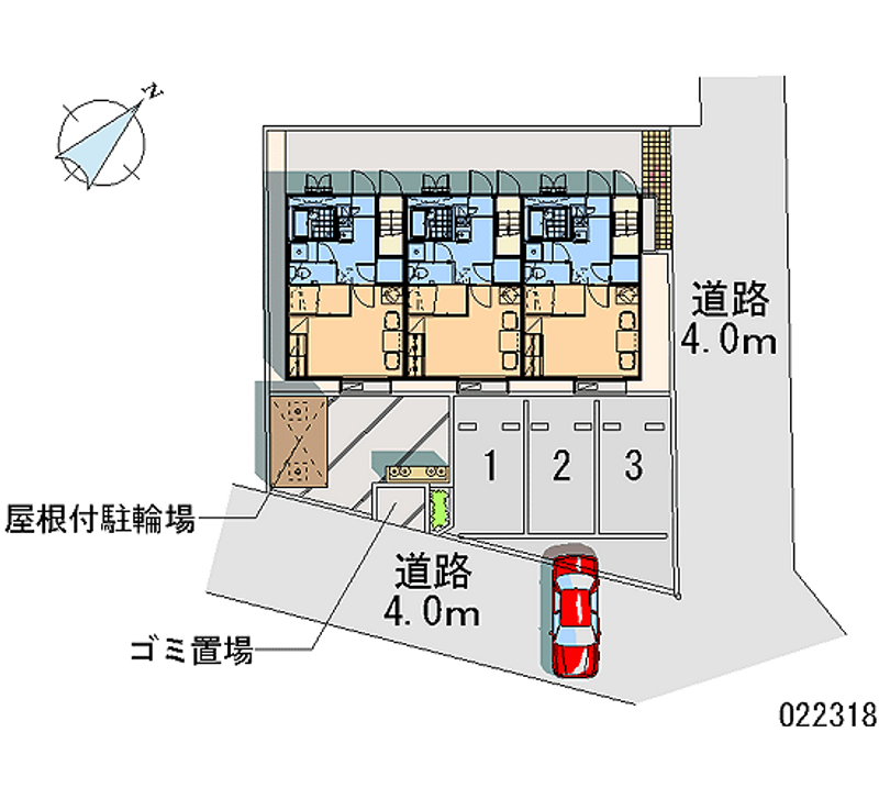 レオパレスＫＡＮＤＡ 区画図