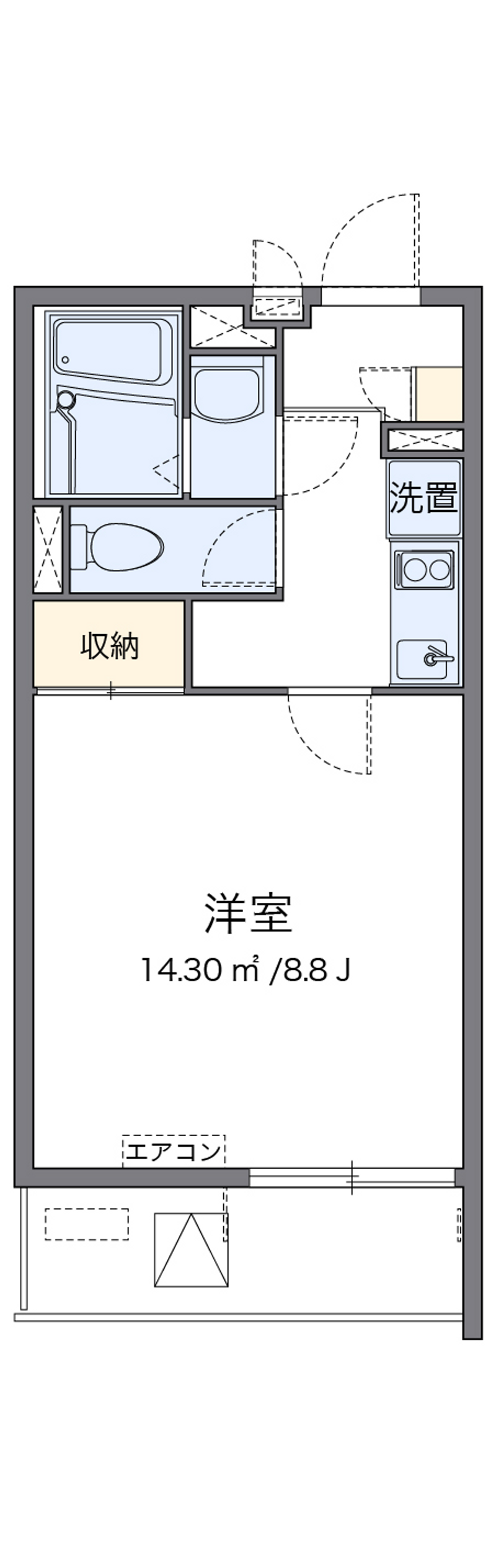 クレイノ大物 間取図