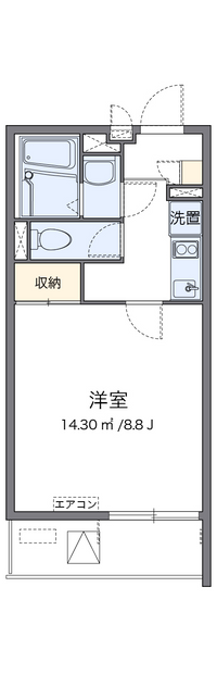 クレイノ大物 間取り図