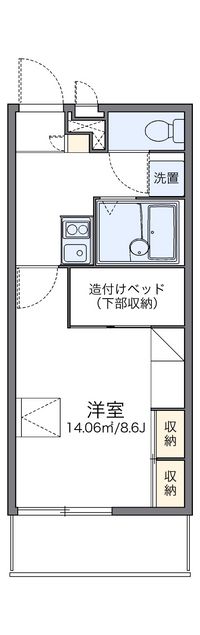 レオパレスロフト 間取り図