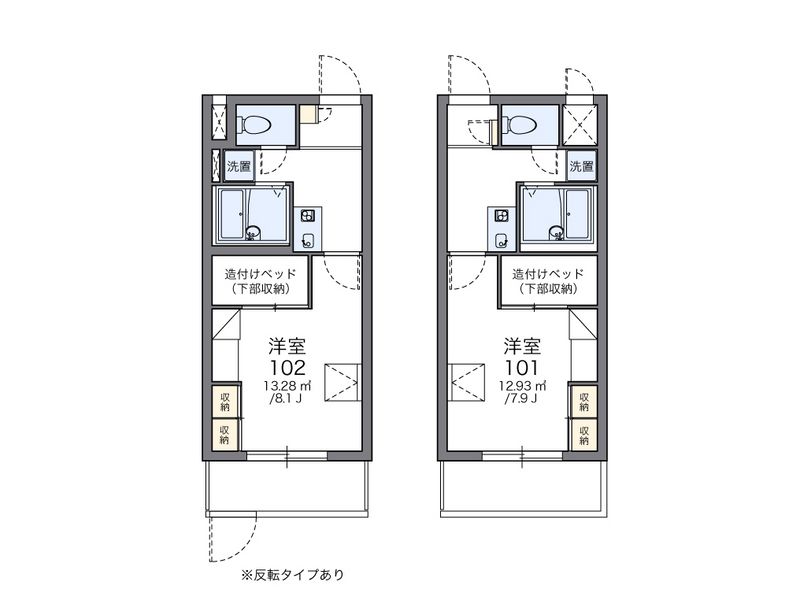 レオパレスチェリーロード 間取図