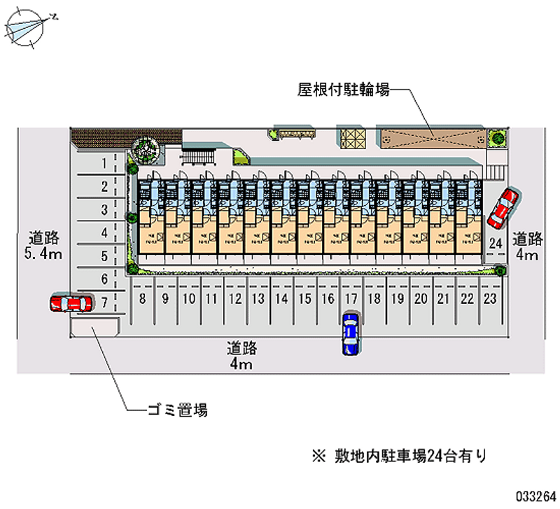 レオパレスアグリジェント 月極駐車場