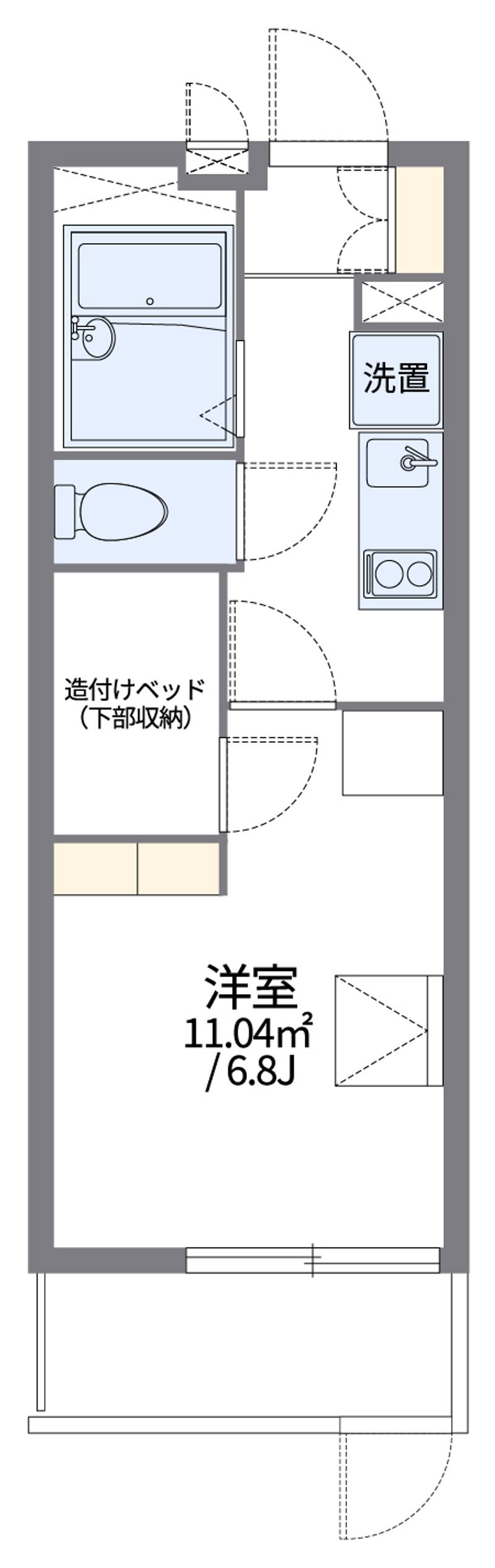 レオパレスＥＡＳＴＦＩＥＬＤⅡ 間取図