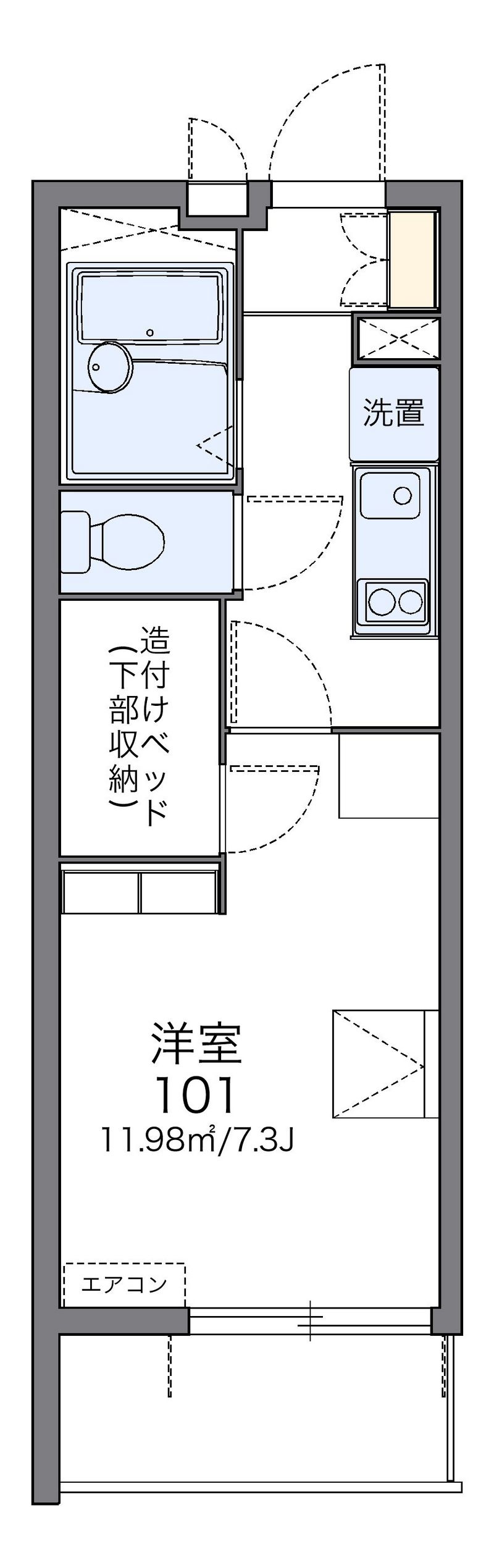 レオパレスエスポワールＫ＆Ｙ 間取図