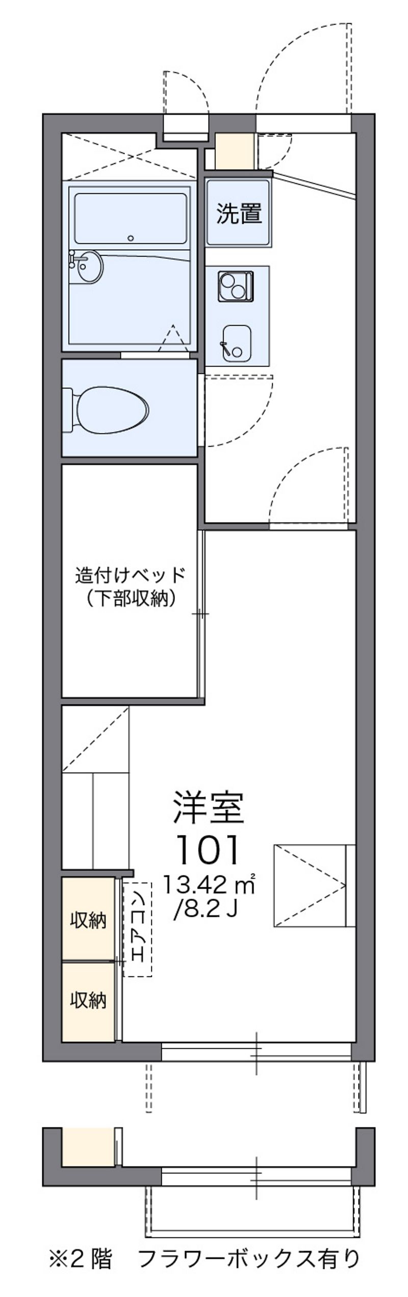 レオパレス富士見 間取り
