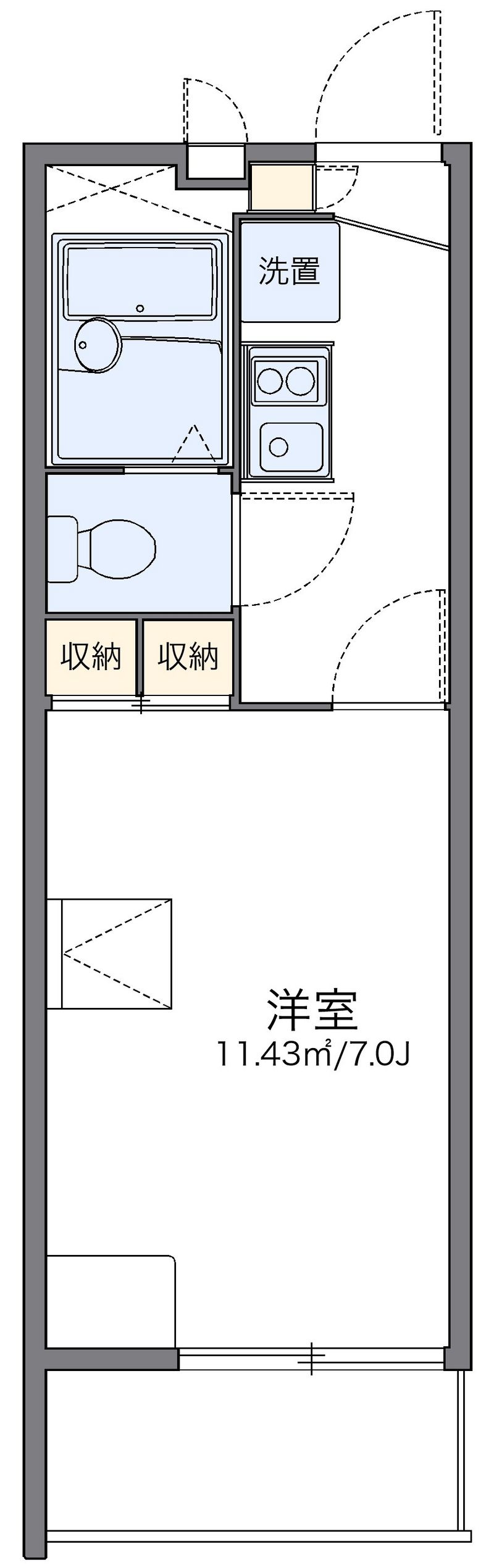 レオパレスエスペランサ 間取図