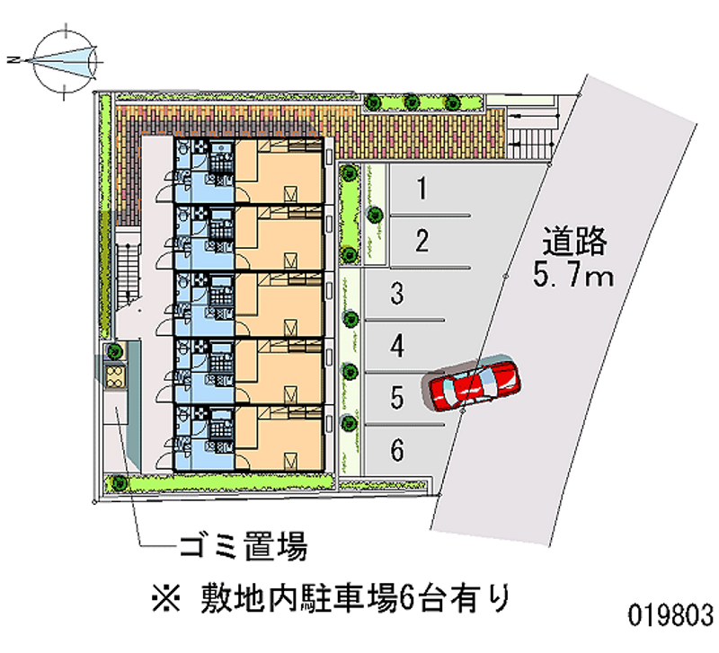 レオパレスインフォレスタⅡ 月極駐車場