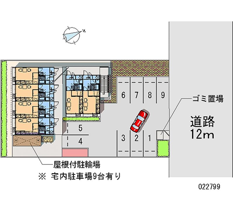 レオパレスＯＴＴＯ 月極駐車場