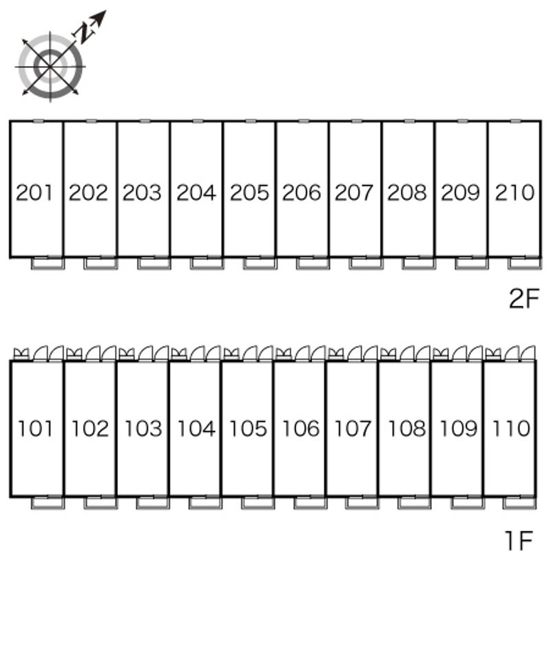 レオパレスＥＡＳＥⅢ 間取配置図