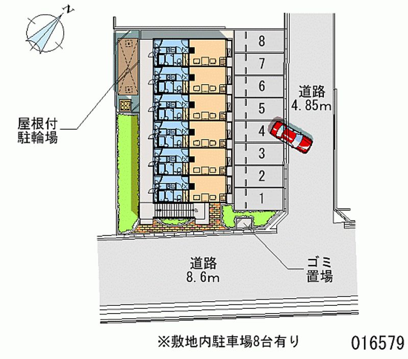 レオパレスメルツェ 月極駐車場