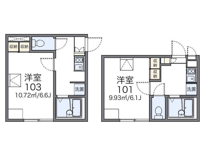レオパレスドミール 間取図