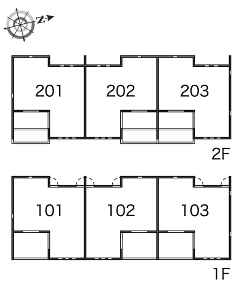 レオネクストコンフォールパレス 間取り配置図