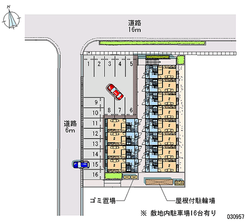 レオパレス忠臣蔵 月極駐車場