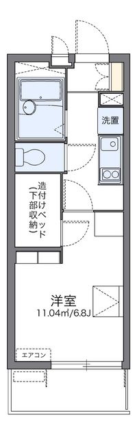 レオパレスエクセル　ケンⅢ 間取り図