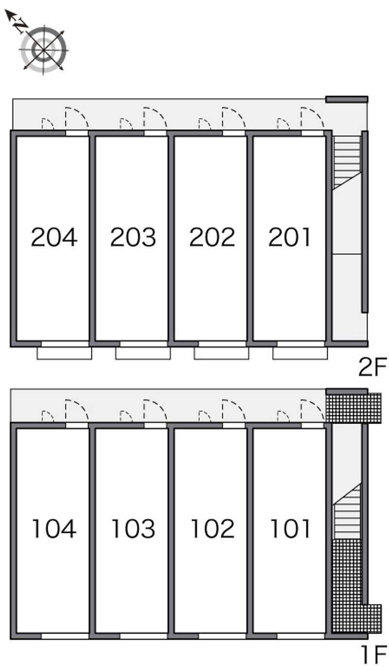 レオパレス向陽Ⅳ 間取配置図
