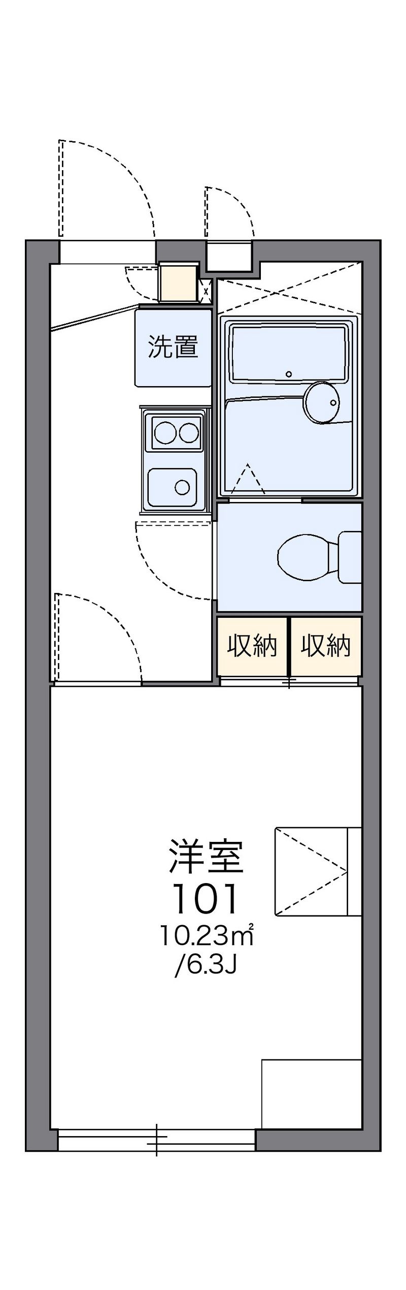 レオパレスフォレストフラワー 間取図