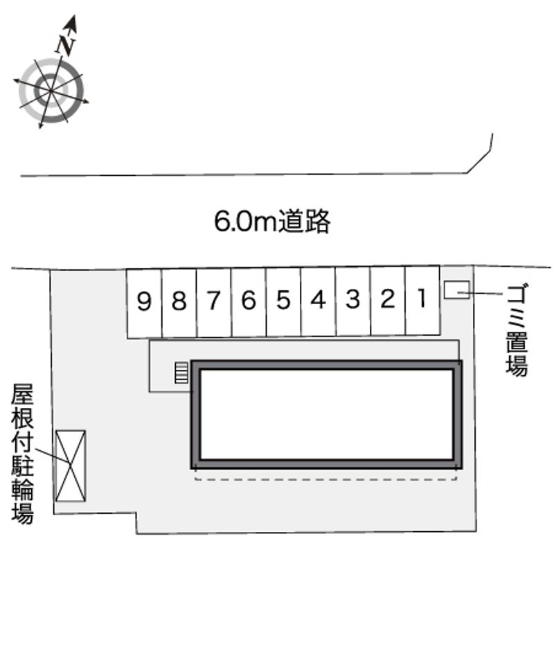レオパレスボオダジア 配置図
