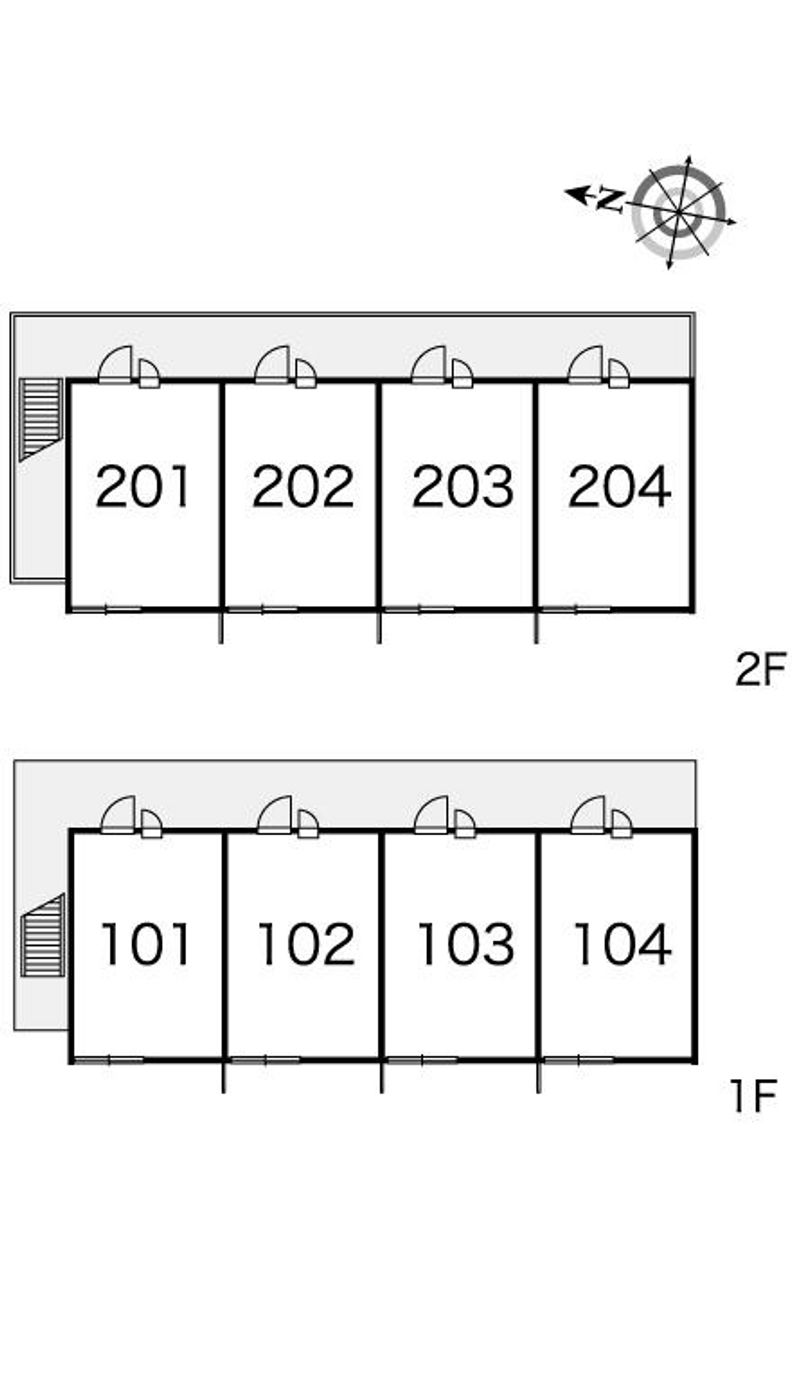 レオパレスメゾンヴェール青葉 間取り配置図