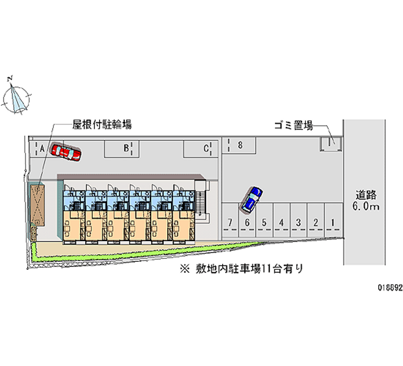 レオパレス大城 月極駐車場