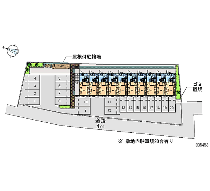 35453 Monthly parking lot