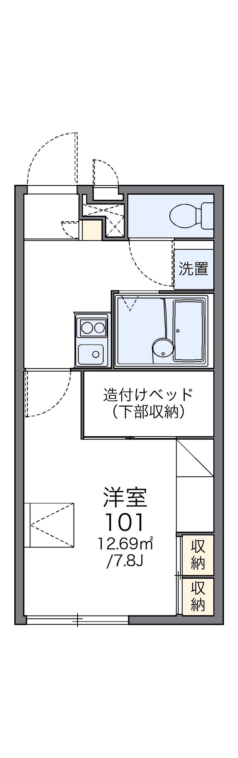 レオパレスモルトベーネⅡ 間取図