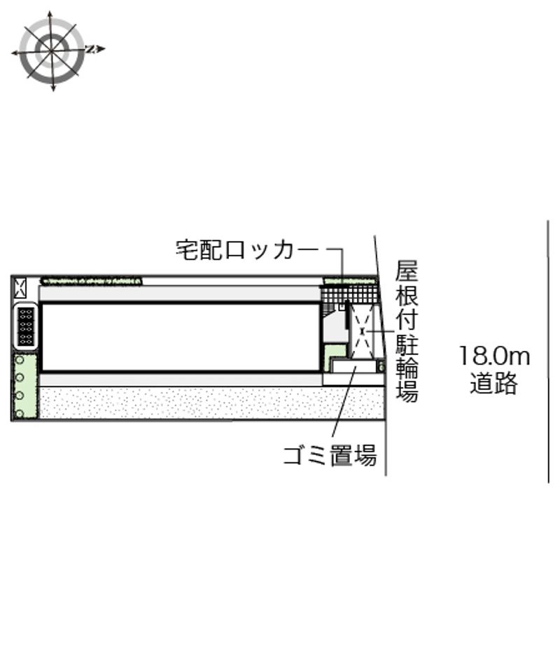 レオパレスオネスティⅢ 配置図