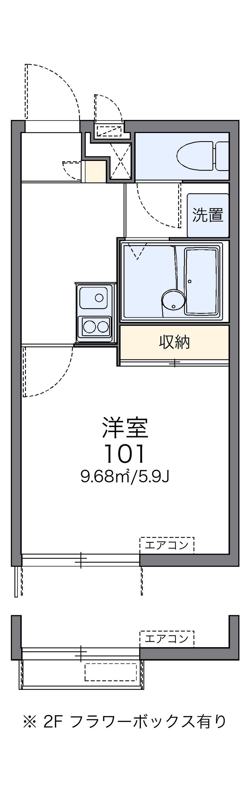 レオパレス西尾久 間取図