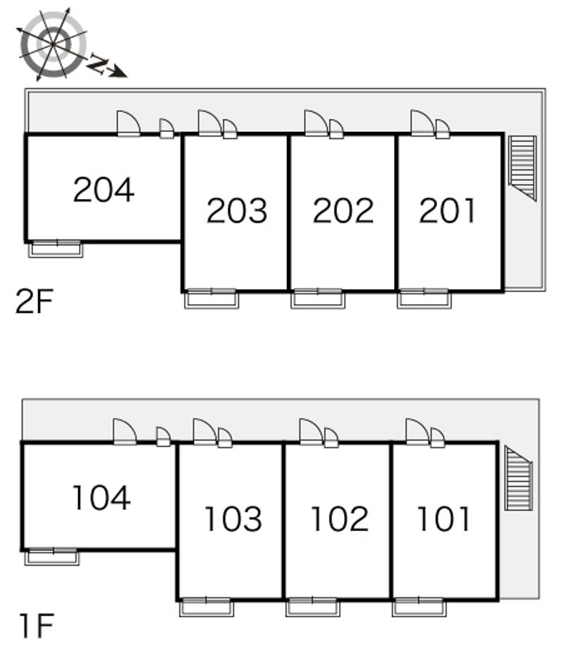レオパレス浦賀 間取り配置図