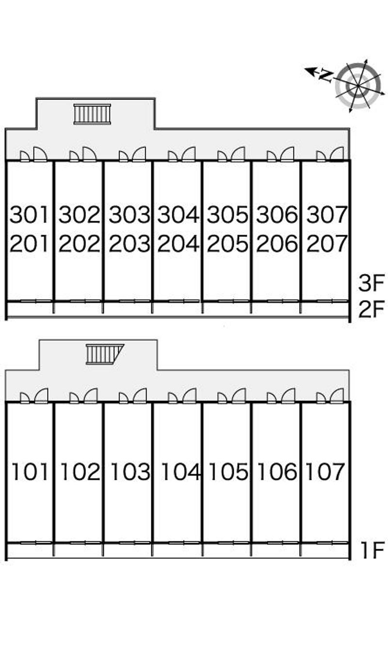レオパレスブラウンハウス 間取配置図