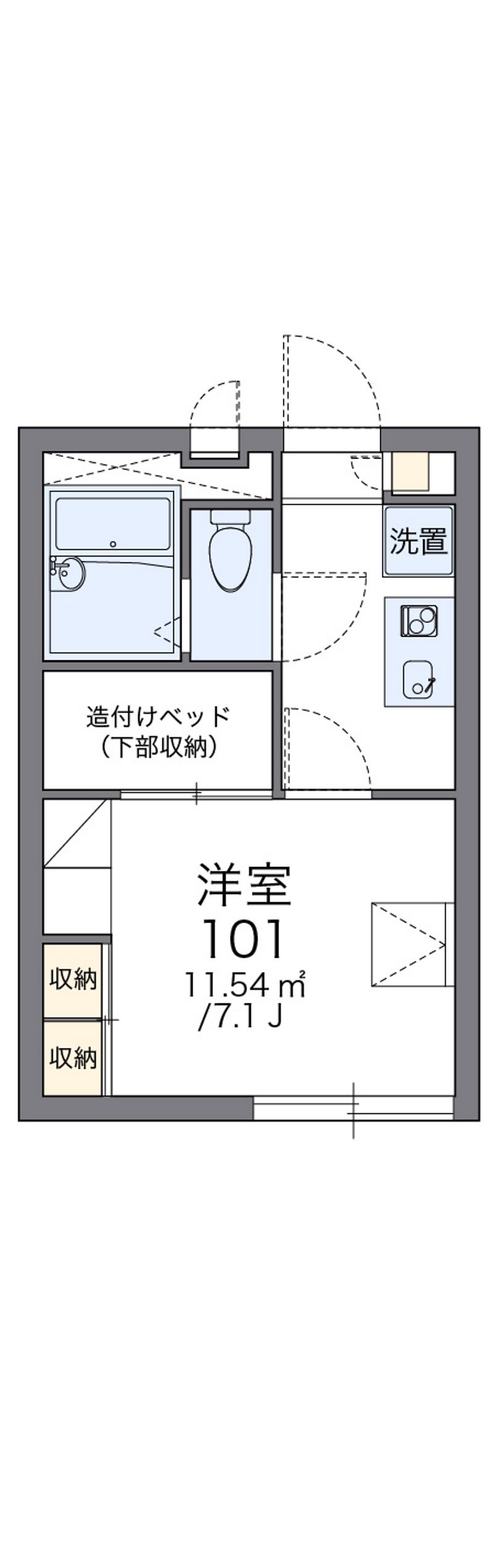 レオパレスルミエールⅡ 間取図