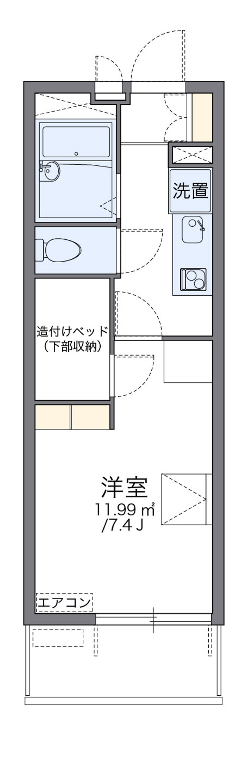 レオパレスヴィラ高須 間取図