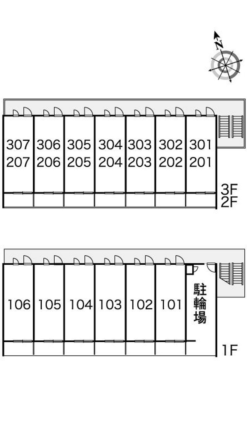 レオパレス吹田 間取り配置図