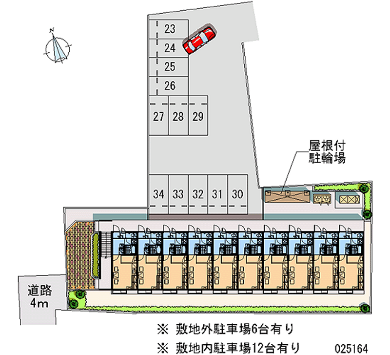 レオパレス伊吹Ⅱ 月極駐車場