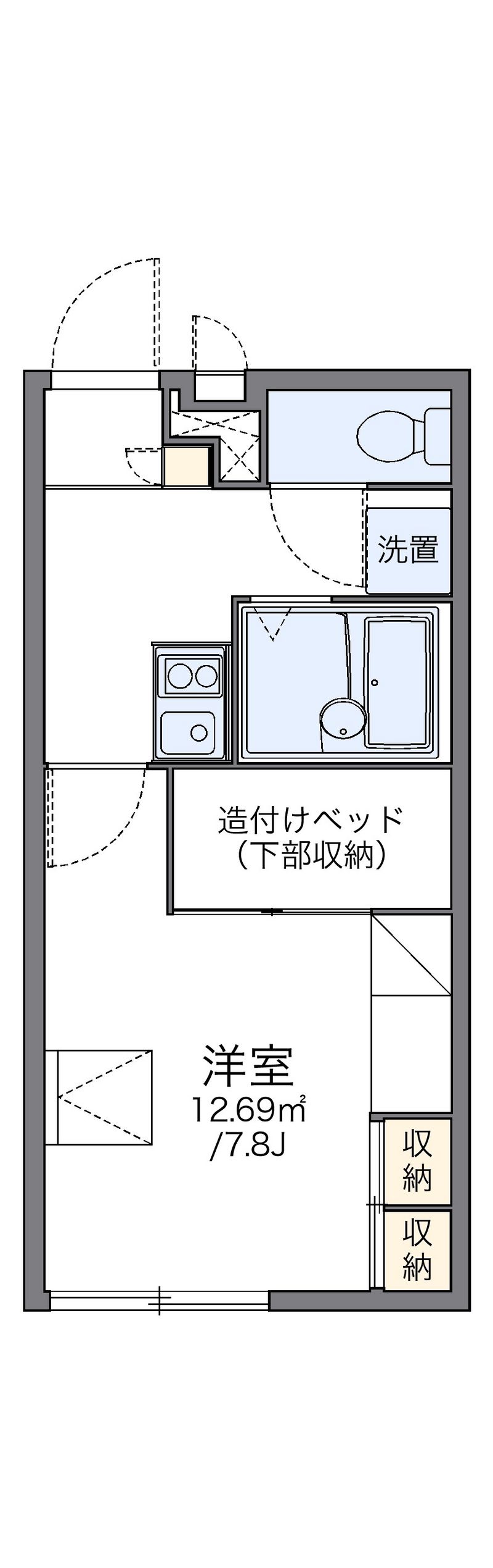 レオパレス川口 間取図