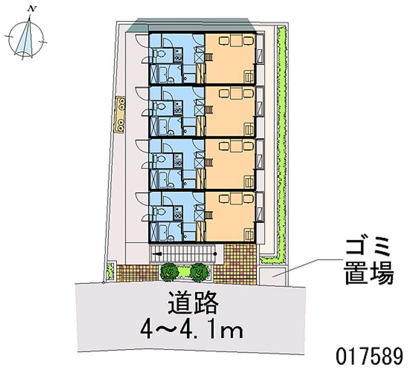 レオパレス矢ノ津 区画図