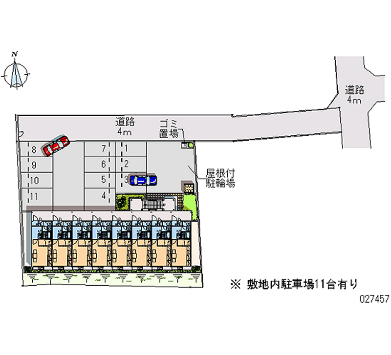 レオパレスクレール　ヨシノ 月極駐車場