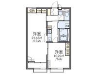 レオパレスセントラル誉田 間取り図