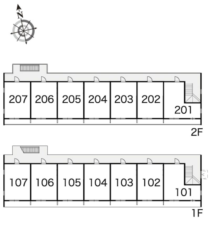 レオパレスシャルム 間取配置図