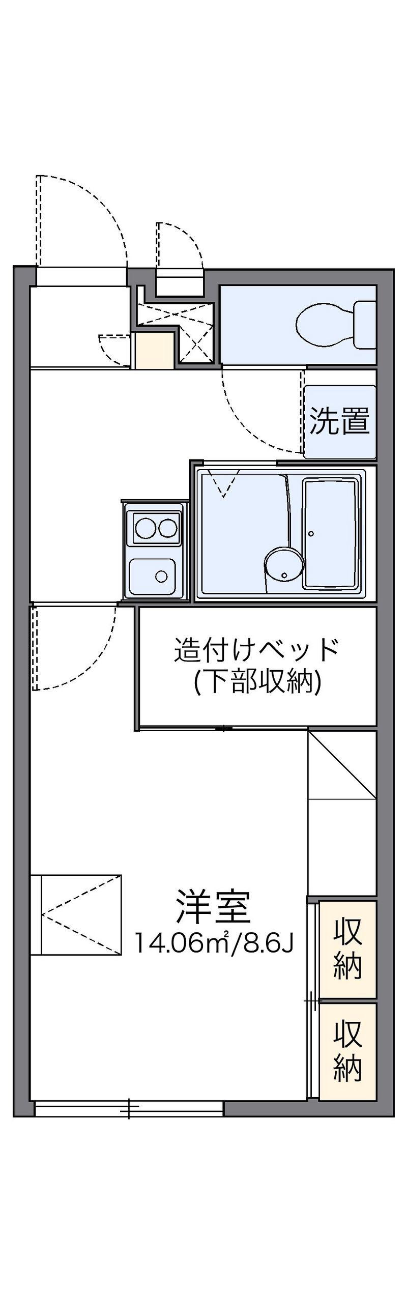レオパレス小田 間取図