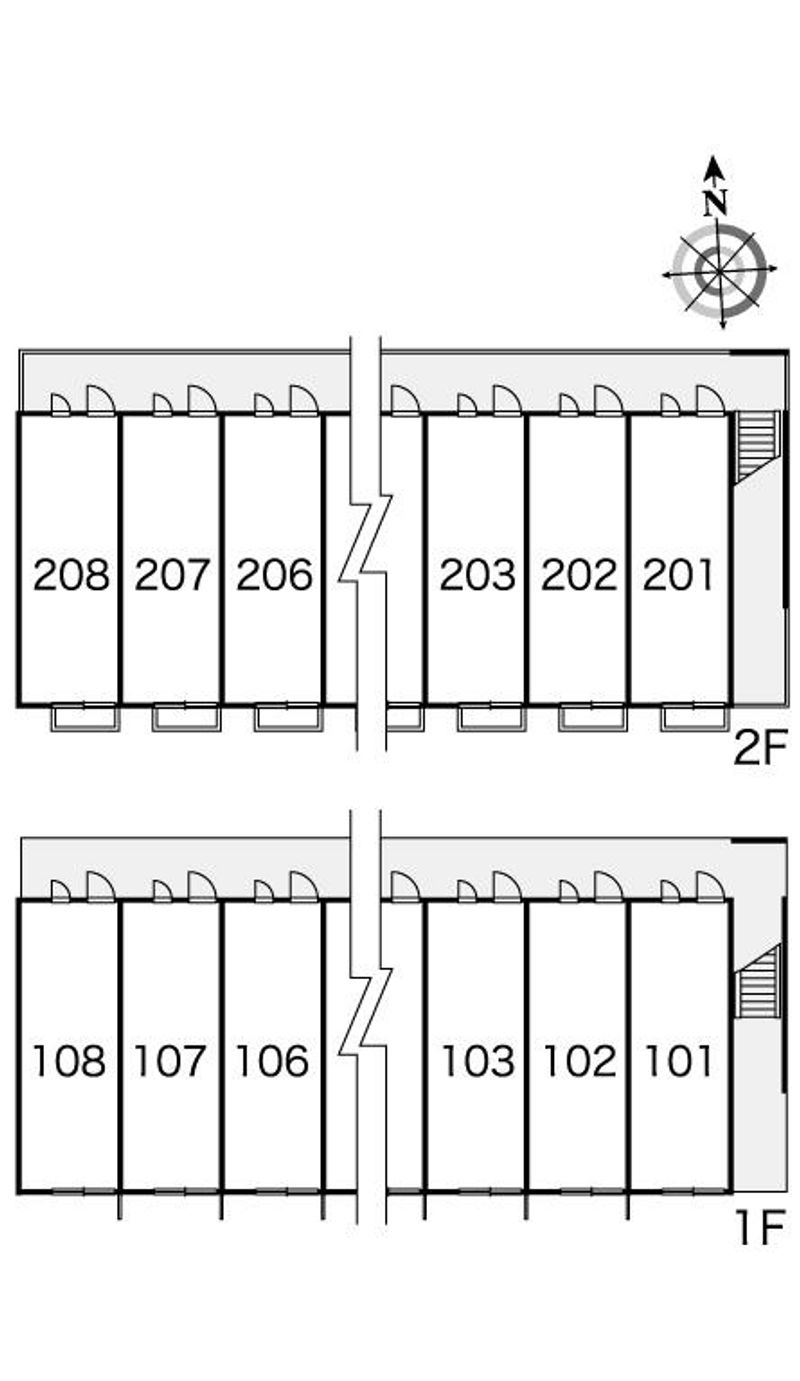 レオパレスメープル 間取配置図