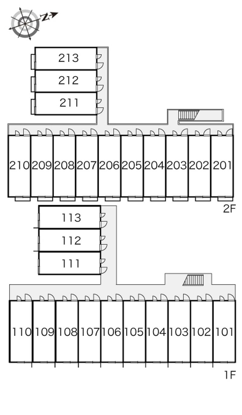 レオパレス美国 間取配置図