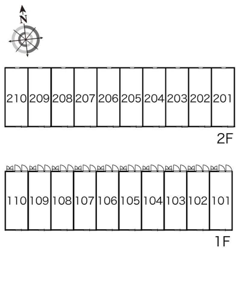レオパレス信州ＩＮ−３ 間取配置図