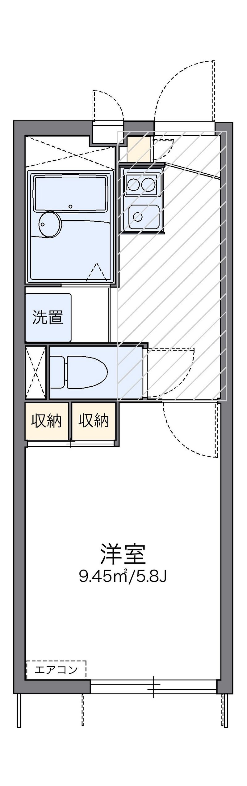 leopalace Oppama 户型图