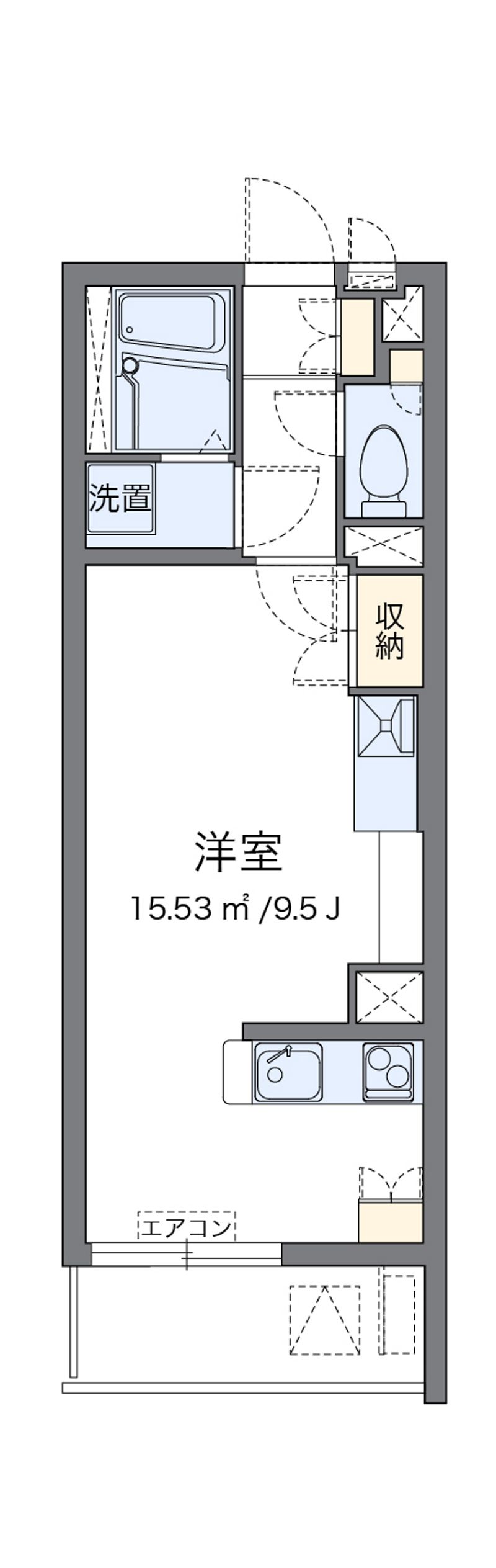 レオネクストエクセルアサヒⅥ 間取り
