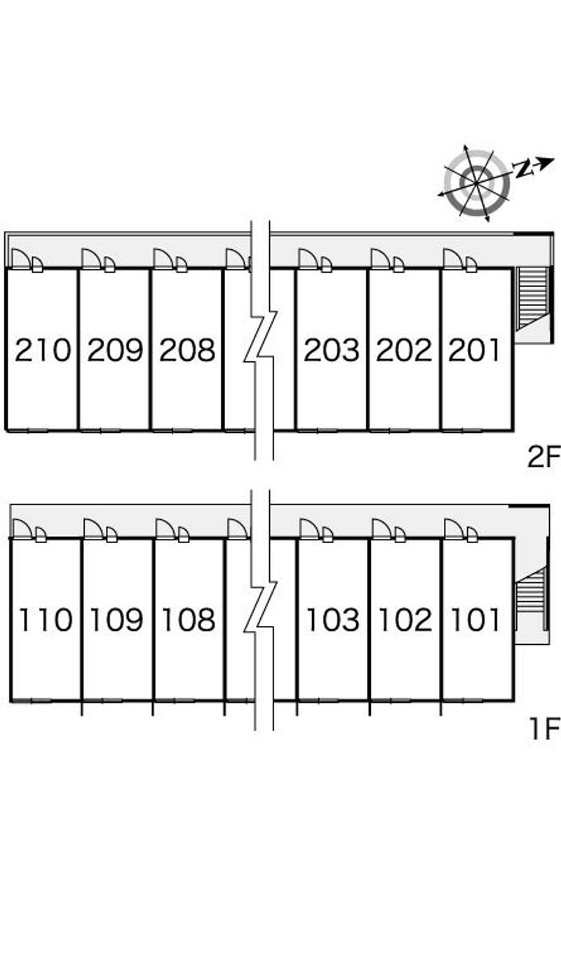 レオパレスシティーパル 間取配置図