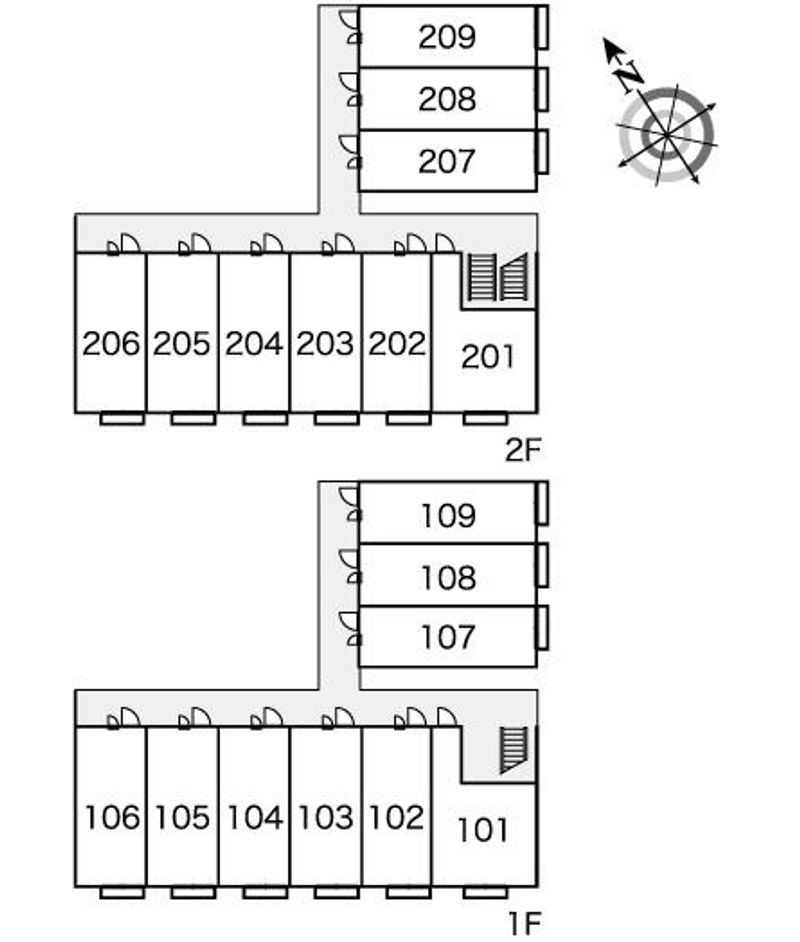 レオパレスルミエール西台 間取配置図