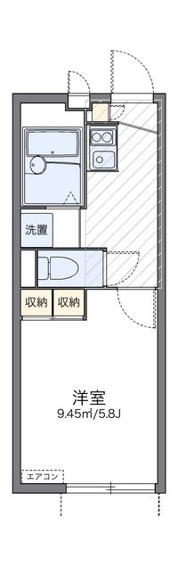 レオパレスキクナ８５ 間取り図