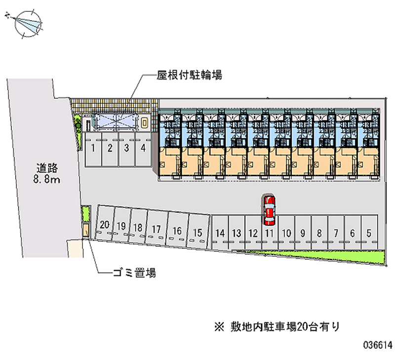 36614 Monthly parking lot