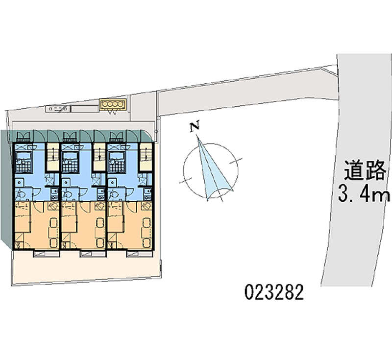 レオパレス新神戸 区画図